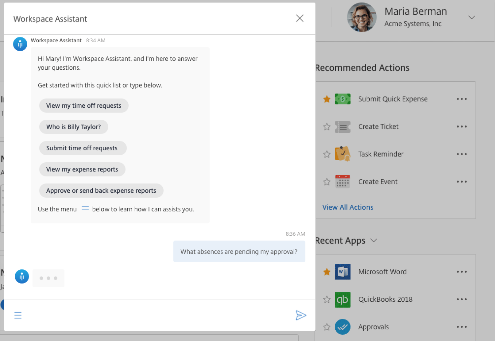 screenshot of Citrix Workspace